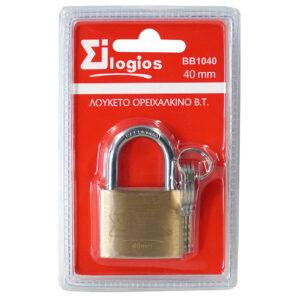 ΛΟΥΚΕΤΟ ΟΡΕΙΧΑΛΚΙΝΟ Β.Τ. 40mm ΜΕ 3 ΚΛΕΙΔΙΑ BL