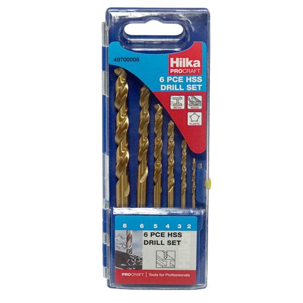 ΚΑΣΕΤΙΝA ΤΡΥΠΑΝΙΩΝ HSS SET 6 τμχ HILKA